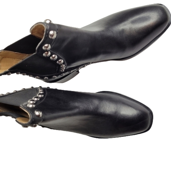 Zara Black Studded Booties - Picture 4 of 13